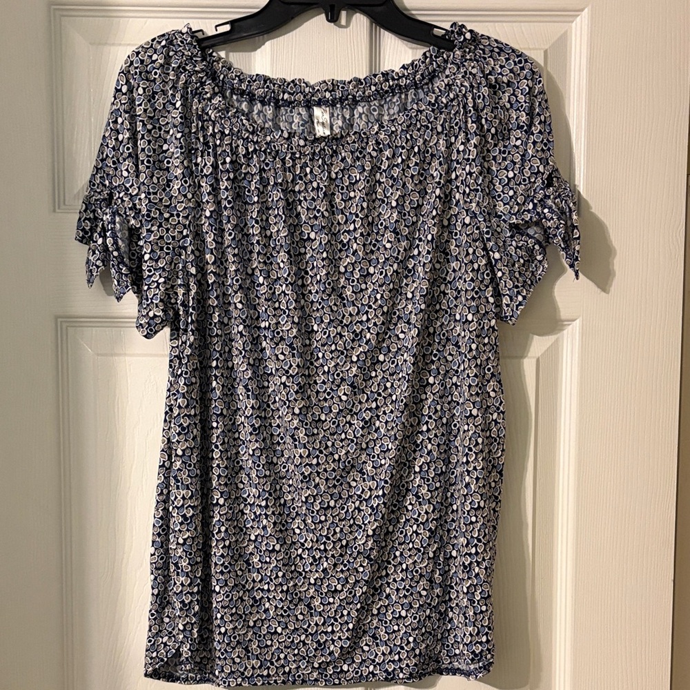PerSeption Concept Blue Floral Blouse
